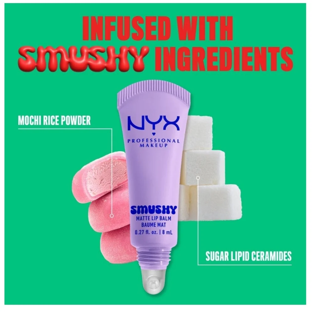 NYX Smushy Matte Lip Balm Shade: Sugar Smush (transparent) 🆕